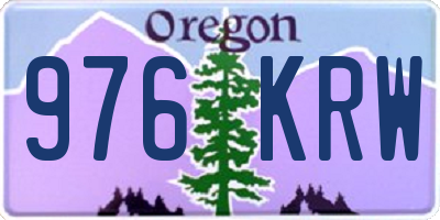 OR license plate 976KRW