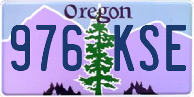 OR license plate 976KSE