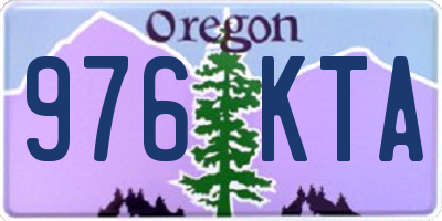 OR license plate 976KTA