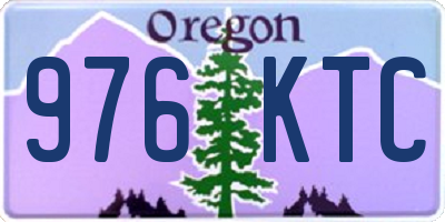 OR license plate 976KTC