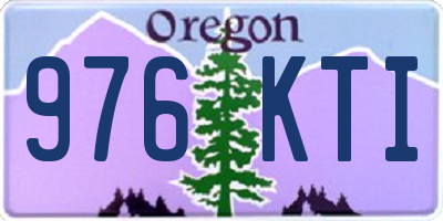 OR license plate 976KTI