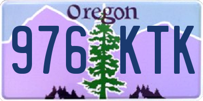 OR license plate 976KTK