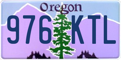 OR license plate 976KTL