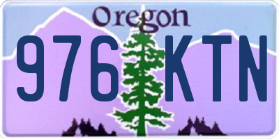 OR license plate 976KTN
