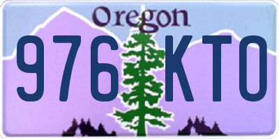 OR license plate 976KTO