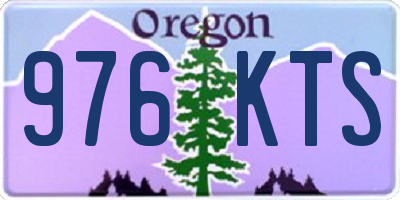 OR license plate 976KTS