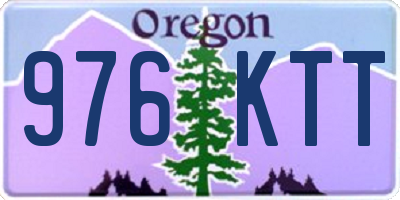 OR license plate 976KTT