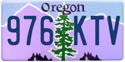 OR license plate 976KTV