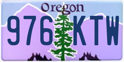 OR license plate 976KTW