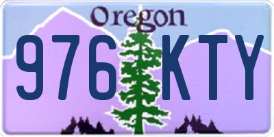OR license plate 976KTY