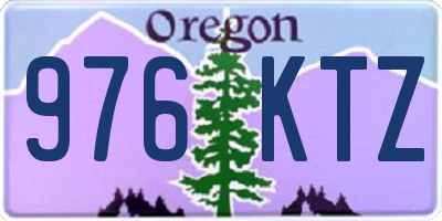 OR license plate 976KTZ