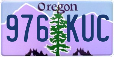 OR license plate 976KUC
