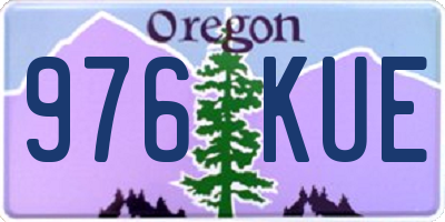 OR license plate 976KUE