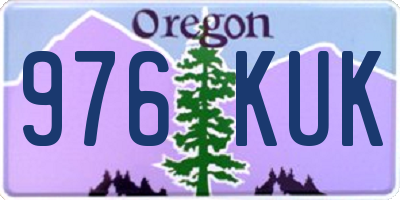 OR license plate 976KUK