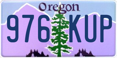 OR license plate 976KUP