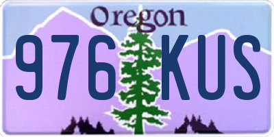 OR license plate 976KUS