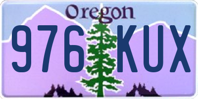 OR license plate 976KUX