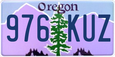 OR license plate 976KUZ