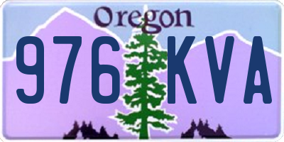 OR license plate 976KVA