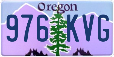 OR license plate 976KVG