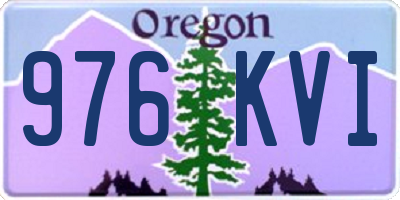 OR license plate 976KVI