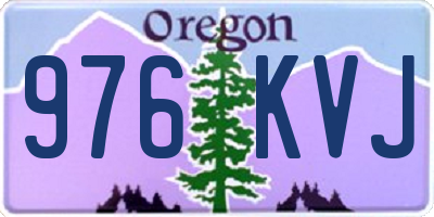 OR license plate 976KVJ