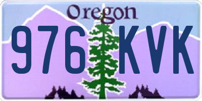 OR license plate 976KVK