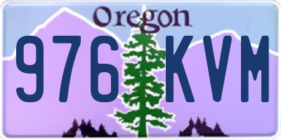 OR license plate 976KVM
