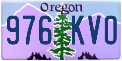 OR license plate 976KVO