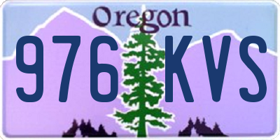 OR license plate 976KVS