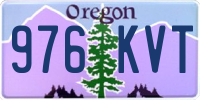 OR license plate 976KVT