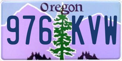 OR license plate 976KVW