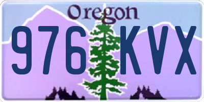 OR license plate 976KVX