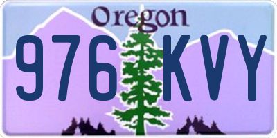 OR license plate 976KVY