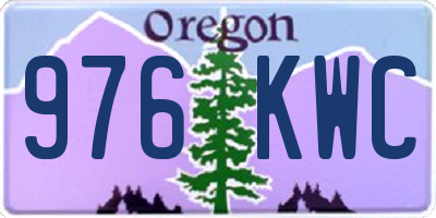 OR license plate 976KWC