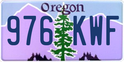 OR license plate 976KWF