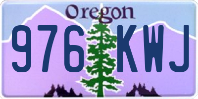 OR license plate 976KWJ