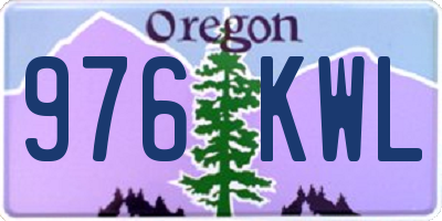 OR license plate 976KWL