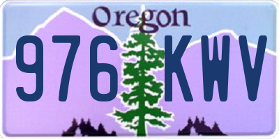 OR license plate 976KWV