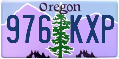 OR license plate 976KXP