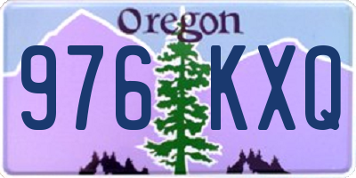 OR license plate 976KXQ