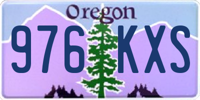 OR license plate 976KXS