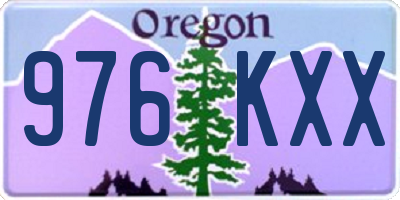 OR license plate 976KXX