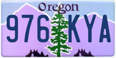 OR license plate 976KYA