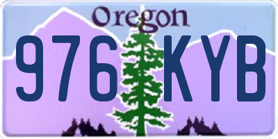 OR license plate 976KYB