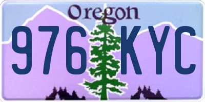 OR license plate 976KYC