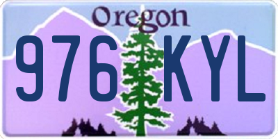 OR license plate 976KYL