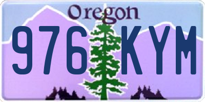 OR license plate 976KYM