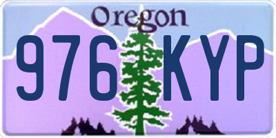 OR license plate 976KYP