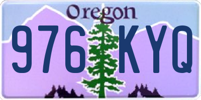 OR license plate 976KYQ